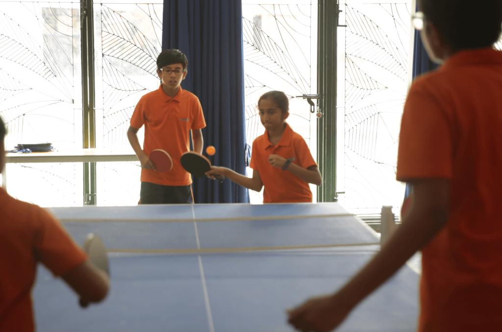 Students excelling in table tennis and football