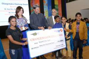Changemaker Challenge winners with Kapil Dev (Season 3, 2019)